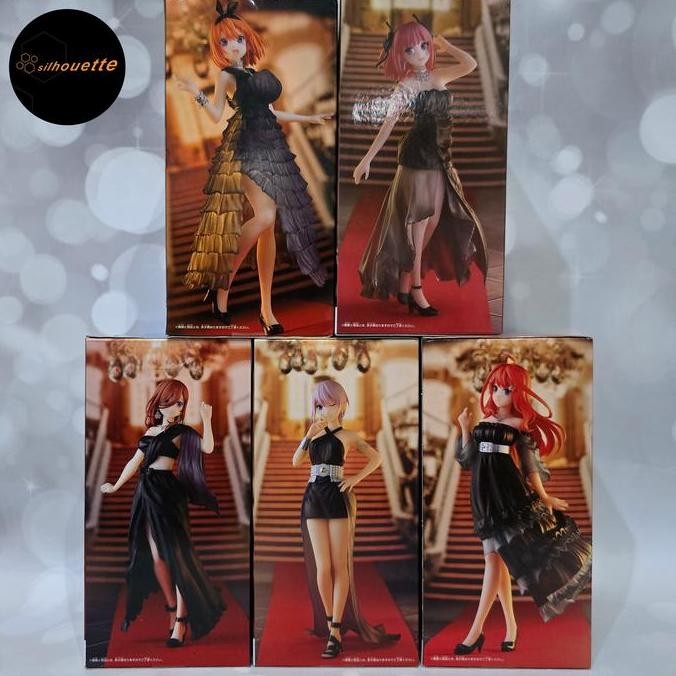 Banpresto Kyunties Figure Gotoubun No Hanayome Set Miku Ichika Yotsuba Itsuki Nino Nakano