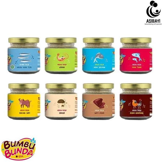 

Bumbu Bunda Elia Kaldu Ayam Kampung Sapi Salmon Tuna Jamur Udang Hati Teri Halal MUI MPASI