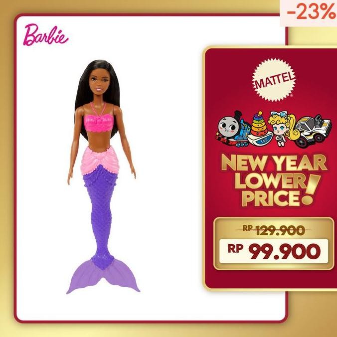 diskon barbie dreamtopia mermaid purple - boneka duyung mainan anak ori