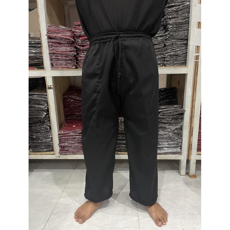 Celana Silat Hitam Polos Bermestax Celana Komprang Sirwal Berkualitas Dewasa Pria Panjang Tartan San