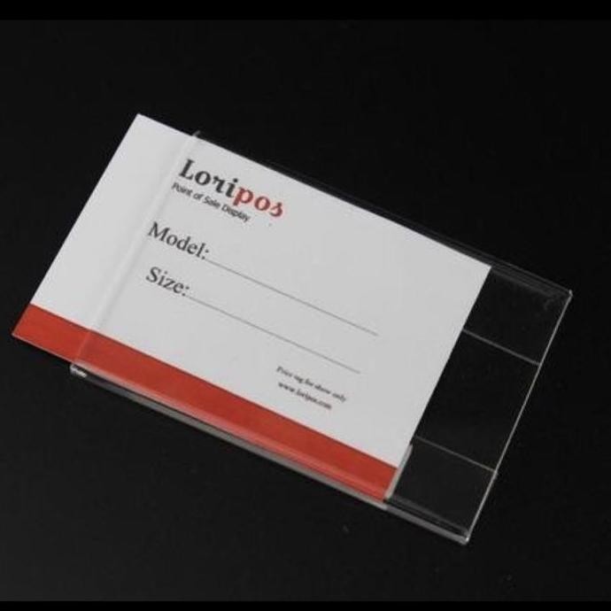 

New Acrylic 2mm price tag/name tag ukuran 20.5 x 30 cm.
