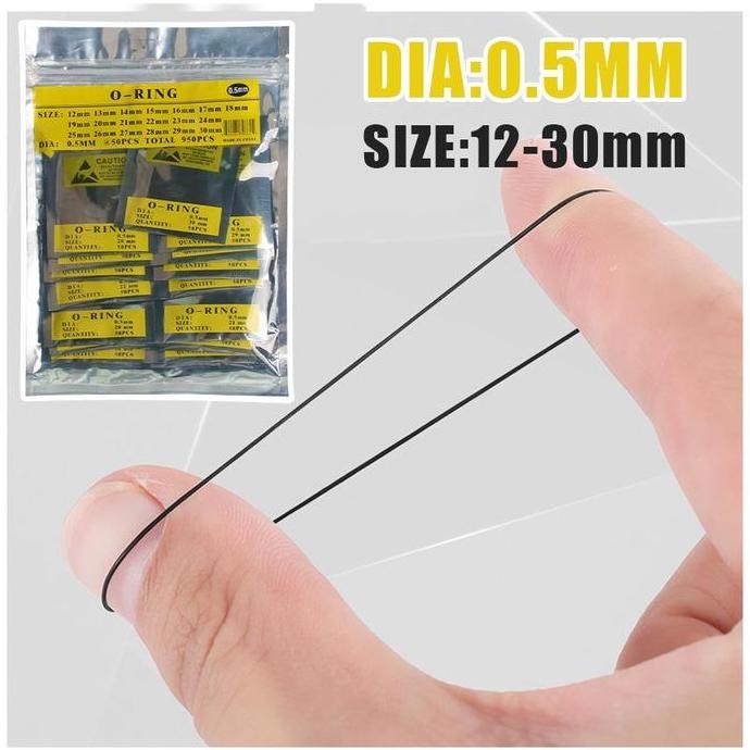 Baru 950 Pcs Karet Seal O-Ring jam Tangan Seal O Ring Seal Tutup Jam Tangan