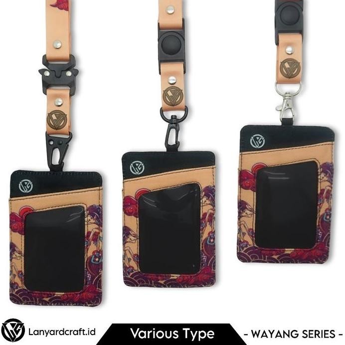 

New LC.ID Lanyard Craft Wayang V4 Gantungan Tali Holder Card Printing