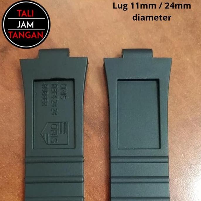 Baru Tali Jam Tangan Rubber Oris Aquis