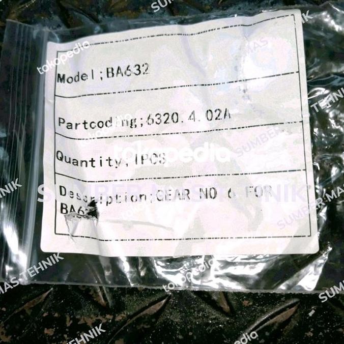 (1) GEAR BA632 BOR TANGAN 10 MM GIGI BOR LISTRIK DOLIZ BA 632 sumbermte Kualitas Baik