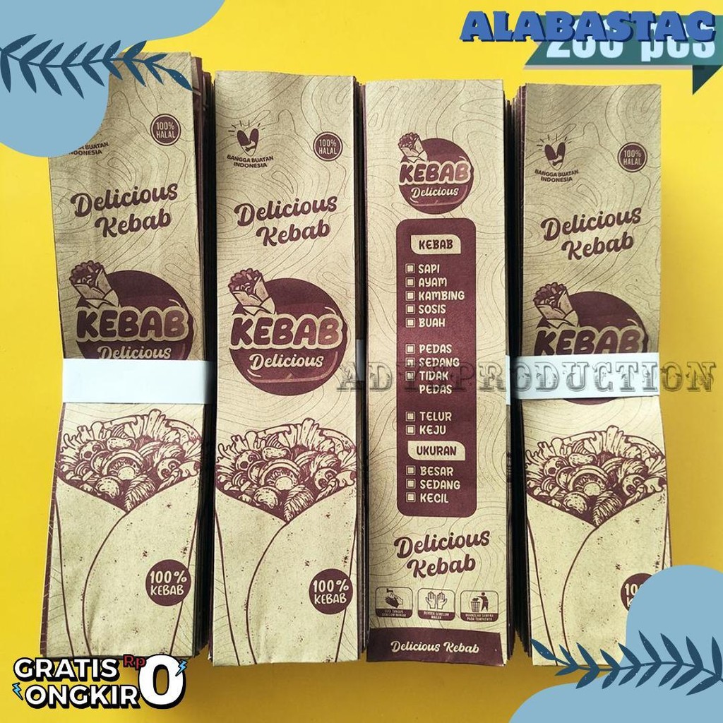 

[Hemat 1Kg] Kemasan Kebab Grosir | Kardus Kebab Murah Flash Sale! Diskon Hingga 70%