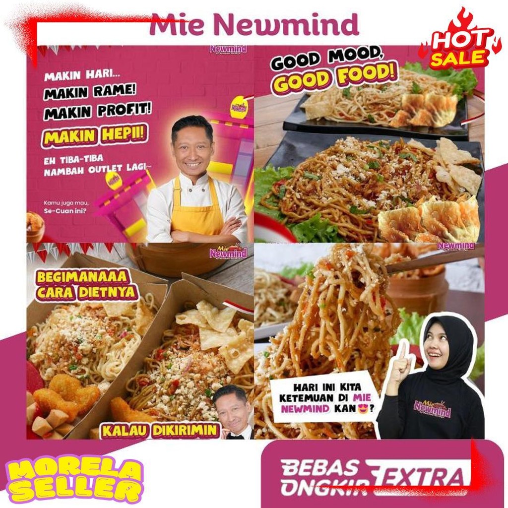 

Paket Bahan Baku Mie Newmind 20 Porsi Ala Mie Gacoan | Wizzmie | Mie Kober Diskon Setengah Harga