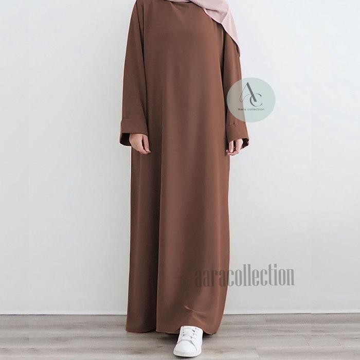 (Bisa Cod) Aara Collection Baju Gamis Abaya Turki Wanita Muslim Kekininan Wolfis Premium Ukuran S M 