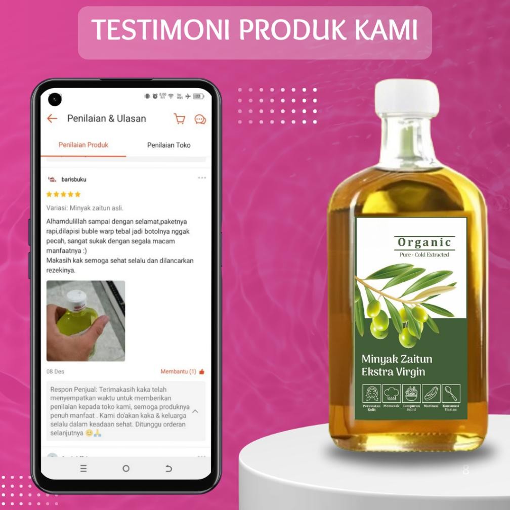 

Terlaris Minyak Zaitun Murni Asli Untuk Diminum Kesehatan EVOO Extra Virgin Olive Oil 250 ml untuk masak bertolli tropicana slim diminum rambut mustika ratu asli herbolis mpasi nutrilogy