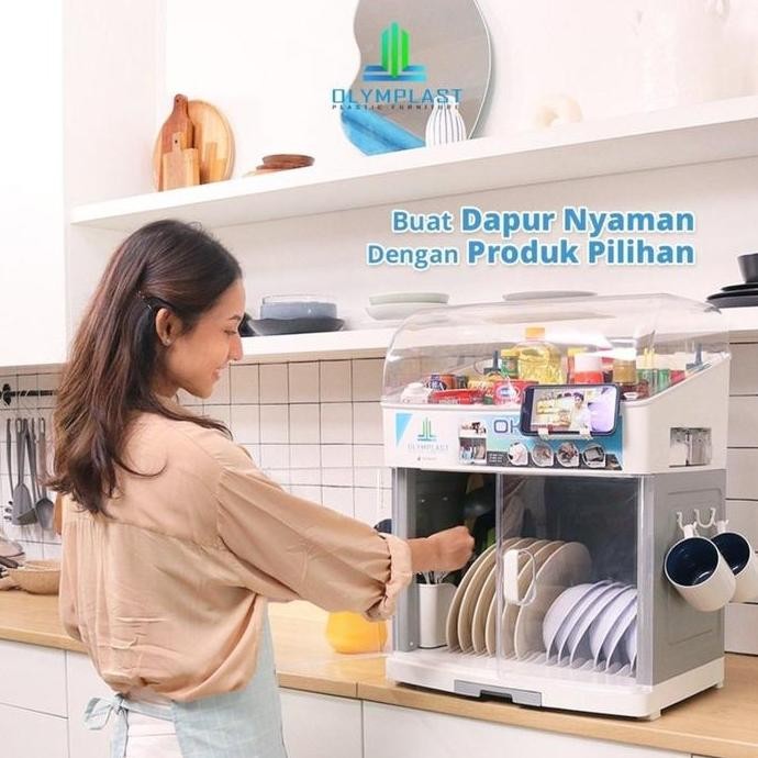 Rak Piring Olymplast Kitchen Storage Lemari Piring Olymplast Oks Dapur