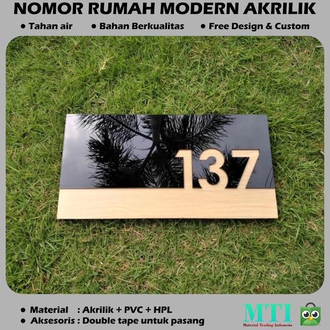 Terbaru! Nomor Rumah Modern Acrylic