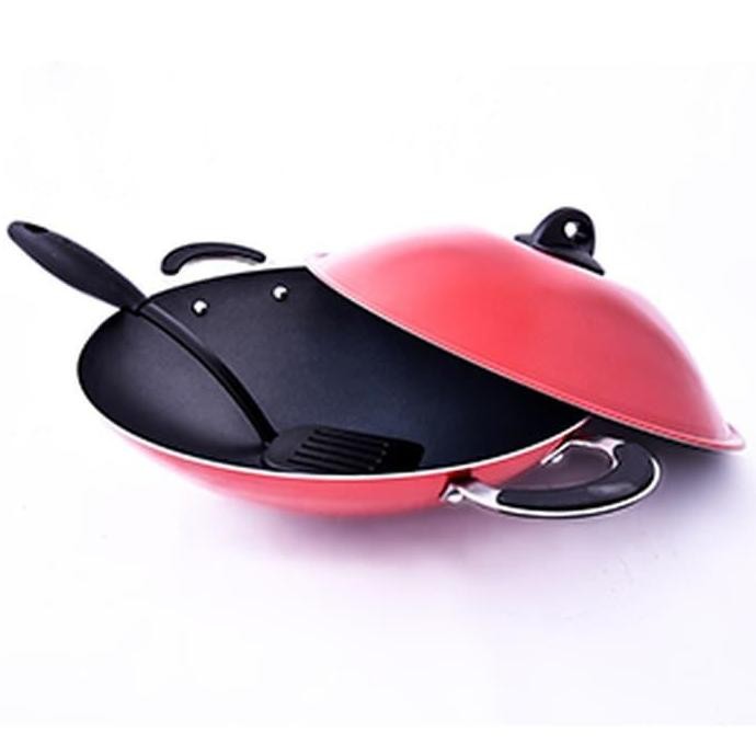 Rosemary Supra Wok 36 Cm Wajan + Tutup + Spatula