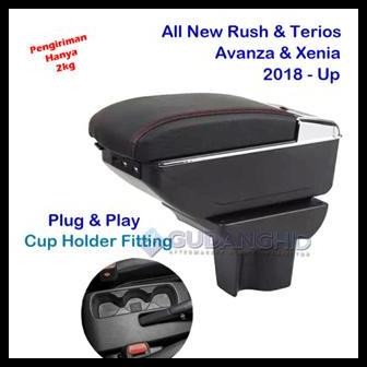 Armrest Mobil All New Toyota Rush Daihatsu Terios 7 USB Port Charger + LED Baut Car