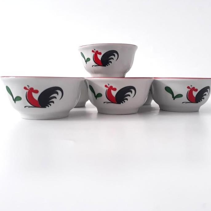 Mangkok Ayam Jago Mini - Mangkok Sambal ( Isi 6 )