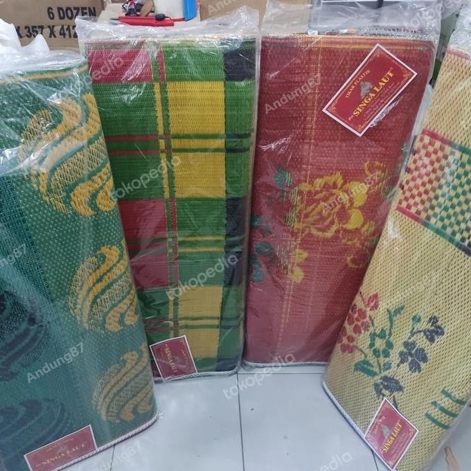 Tikar / karpet plastik lipat singa laut tebal ukuran 2 x 3 meter