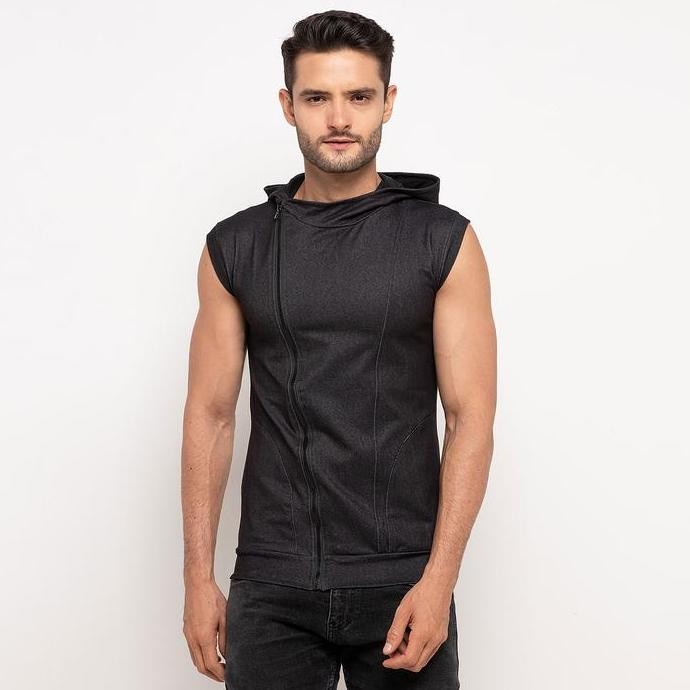 FLEXZONE Sleeveless Hoodie Jacket Gym Fitness Sport FVS-005HT outdoor