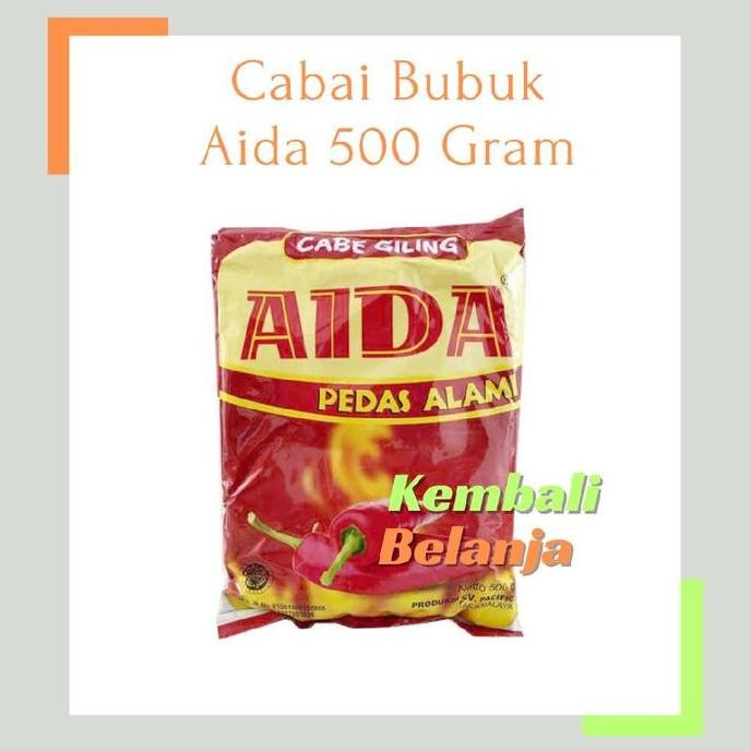 

Cabe Bubuk Aida 500 Gram/ Cabe Bubuk Pedas Alami AIDA/ Bumbu Cabai Bubuk/ Bumbu Tabur Cabe Bubuk/ Cabe Bubuk Serbaa/ Bumbu Masak Cabe Bubuk