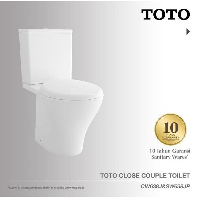 TOTO Closet CW638J/SW638JP | Closet Duduk - Kloset - Kloset Duduk