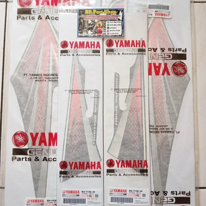 List Striping Set Komplit Merah Rx King 2003-2004 Orinal Yamaha New