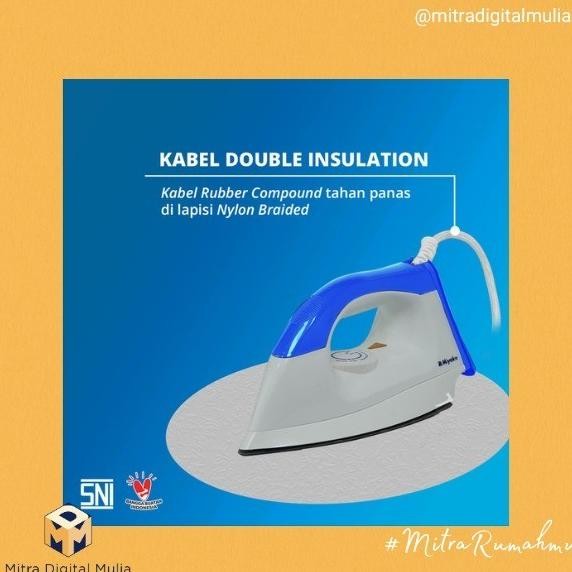 Miyako EI 1000 M Setrika Listrik Biru