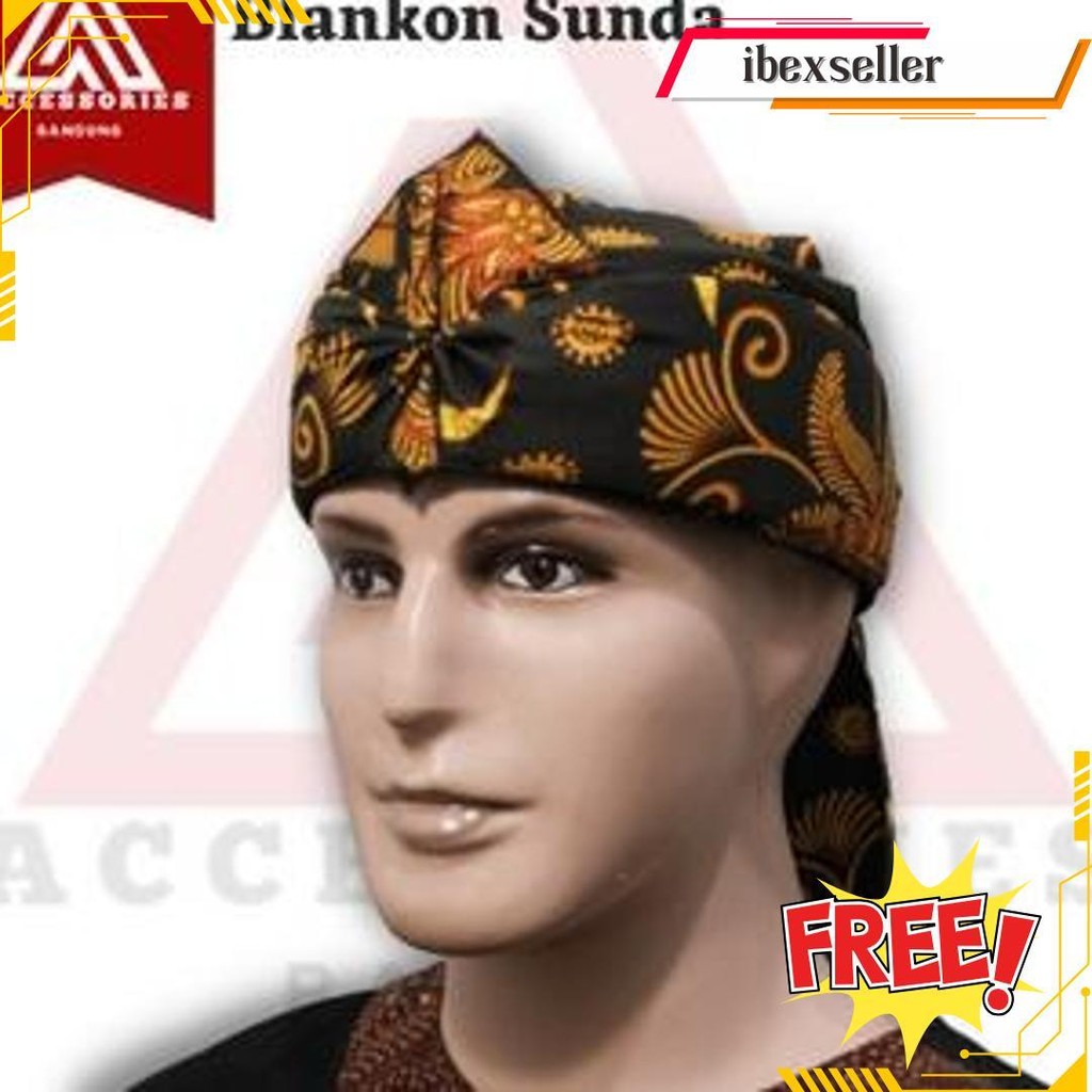 Iket Blankon Sunda Dewasa & Anak Tradisional Model Tutup Udeng Batik Topi Cowok Termurah Banget