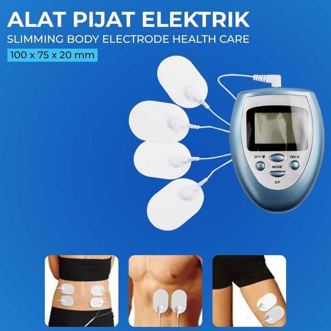 Original Alat Pijat Tempel Elektrik - Terapi Otot Nyeri & Akupuntur Getar Tempel