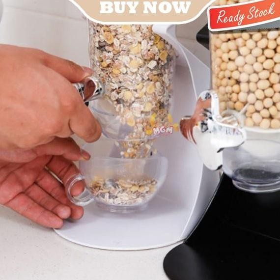 Single Cereal Dispenser 250G Tempat Sereal Snack Kacang Biji Kopi