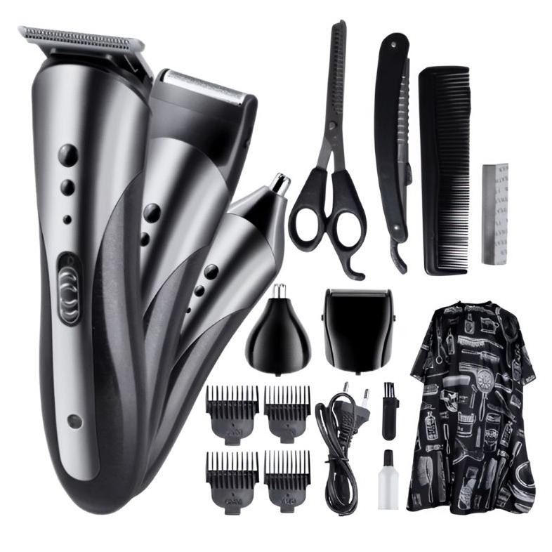 ( COD ) Mesin Cukur Rambut Cas KEMEI Alat Potong Rambut Tanpa Kabel Cukuran Kumis Jenggot dan Bulu H