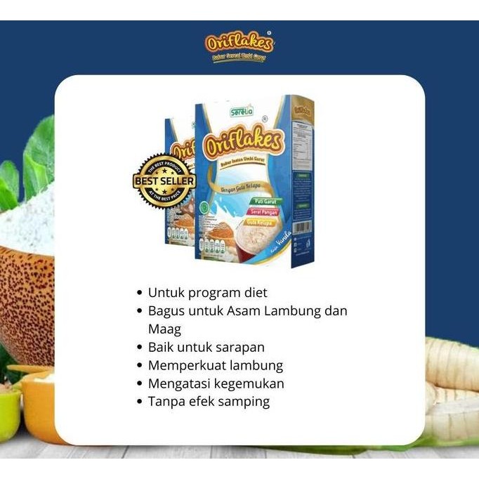 

Oriflakes Slim Diet Rasa Vanilla 350Gr - Sereal Umbi Garut Untuk Pencernaan Asli