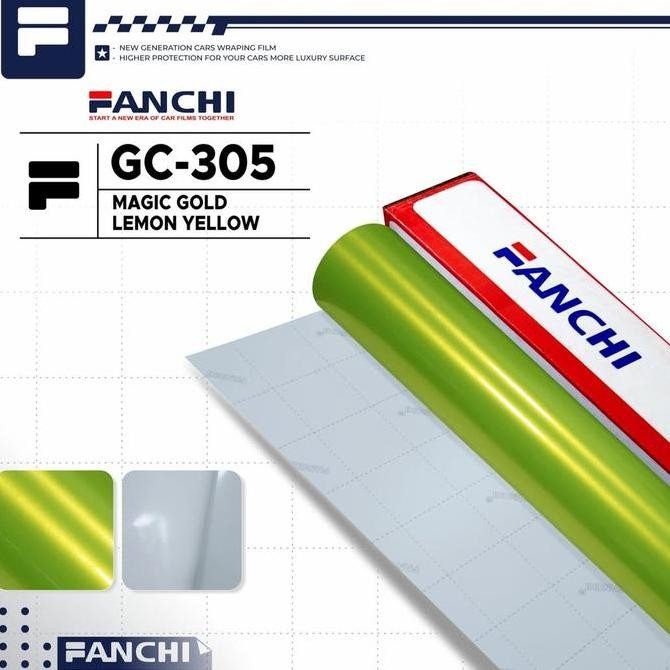 

ROLL Sticker Fanchi FC305 GC305 Magic Gold Lemon Yellow 50cm ROLL