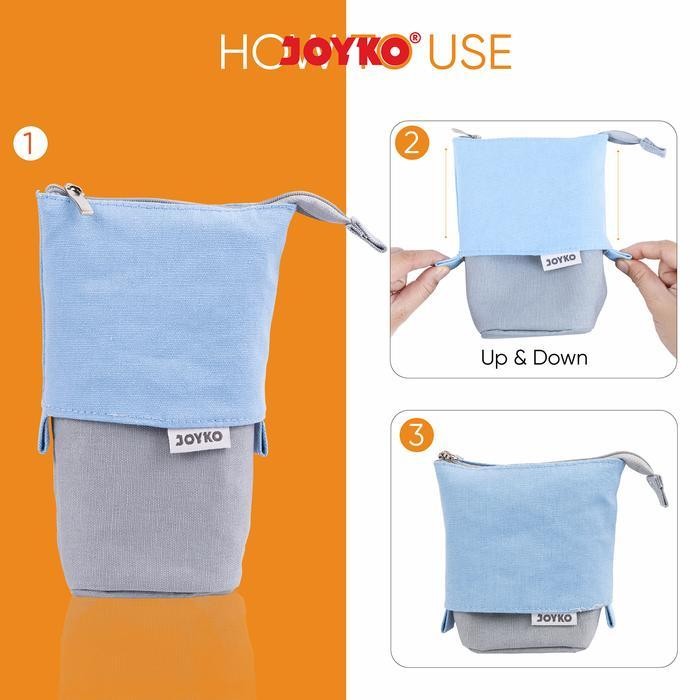 

WSS Joyko Pencil Case Bag / Kotak Tempat Pensil Berdiri Alat Tulis PC-5007