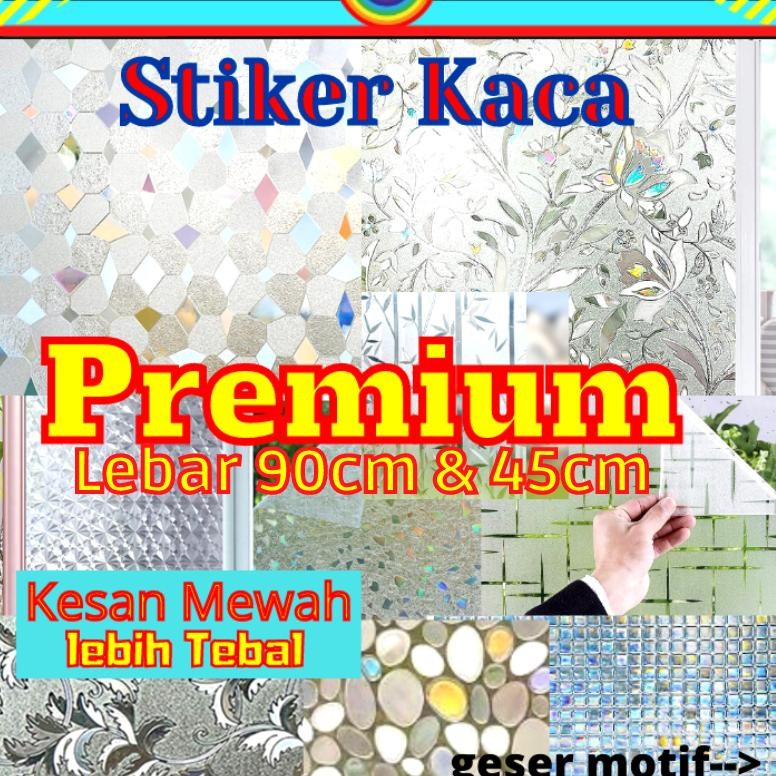 (Terbaru) STICKER WALLPAPER WALPAPER STIKER KACA PREMIUM 3D FILM DEKORASI PINTU RUMAH JENDELA KAMAR 