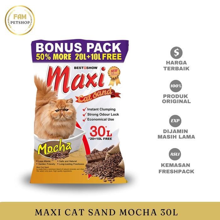 IS Pasir Maxi Cat Sand 30Lt - Pasir Kucing / Cat Sand
