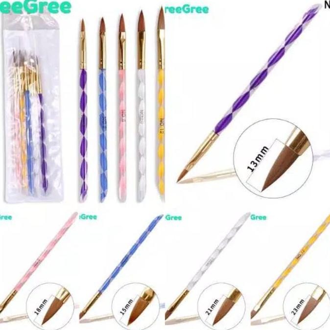 

TERBARU - Kuas Lukis Nail Art Brush Tools Acrylic Builder Painting Drawing