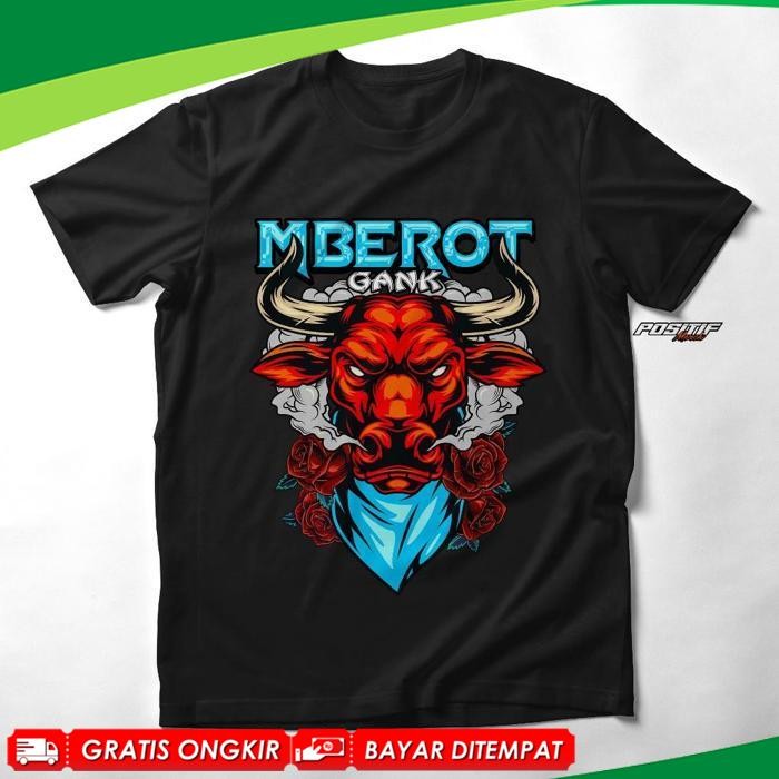 Promo Terbaru Baju Kaos Mberot Gank Bantengan Viral Pria Wanita Distro Dd-32