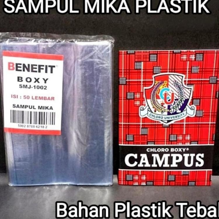 

20 Pcs Sampul Buku Plastik Mika Tebal