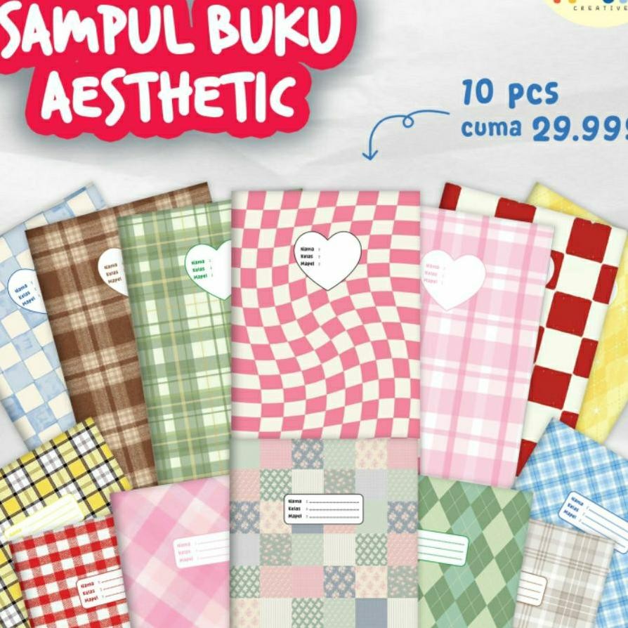 

Sampul Buku Aesthetic Isi 10 Pcs Buku Bboss