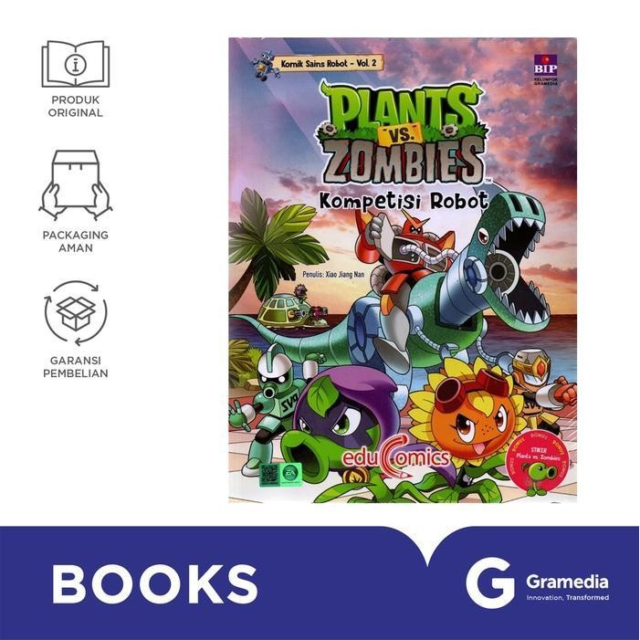 TERLARIS Buku Educomics Plants vs Zombies Komik Sains Robot: Kompetisi Robot (2)