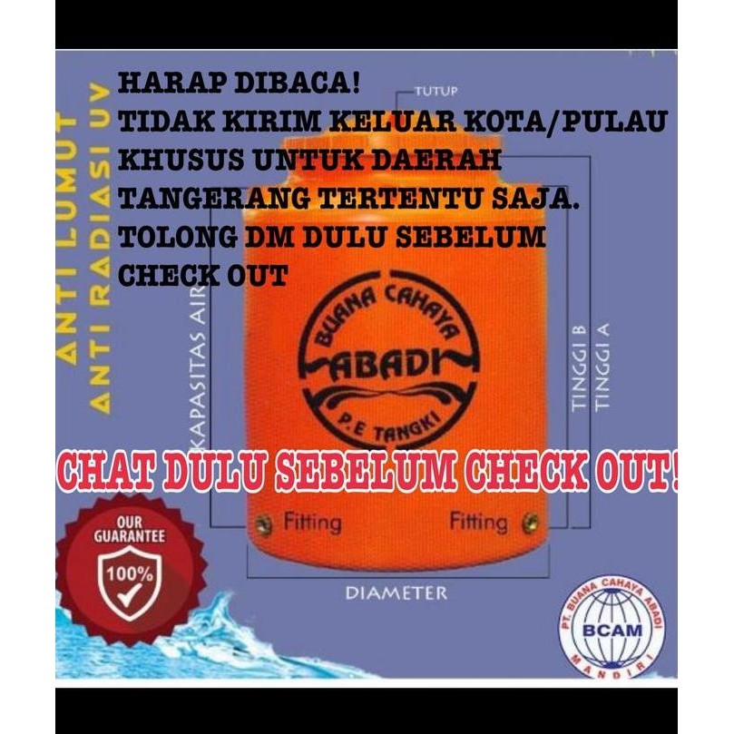 Tangki Toren Air 650Liter Buana Cahaya Abadi High Quality