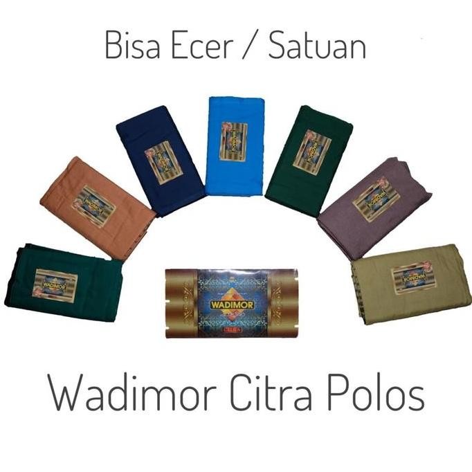 Original Sarung Wadimor Polos Citra Tenun Premium Adem Elegan Halus