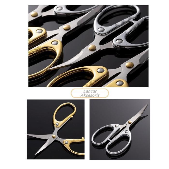 

Gunting Tajam Ujung Lengkung High Quality Serbaguna Multifungsi / Gunting Aplikasi Bordir / Stainless Steel Scissors / Gunting Melengkung