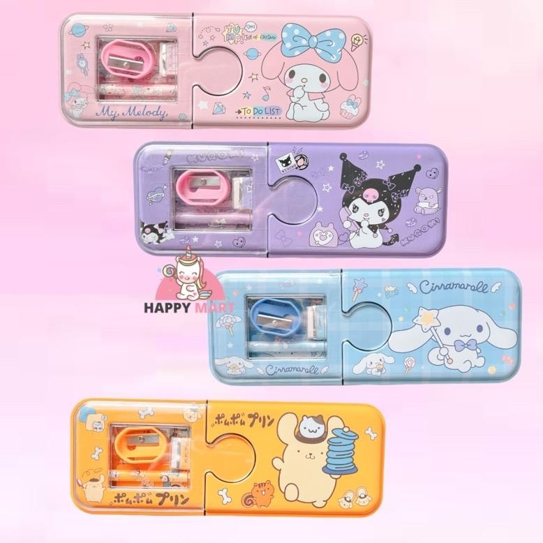 

Sale Kotak Pensil Sanrio Bening 2 Tingkat / Kuromi / Melody / Cinamonroll / Pompompurin An