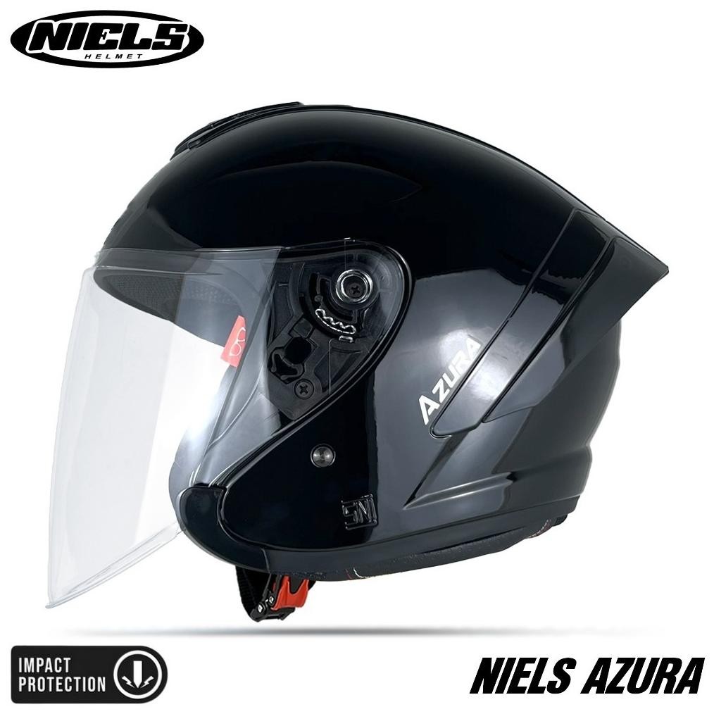 Helm Niels Azura 100% Original Niels Azura Paket Ganteng Spoiler 3D