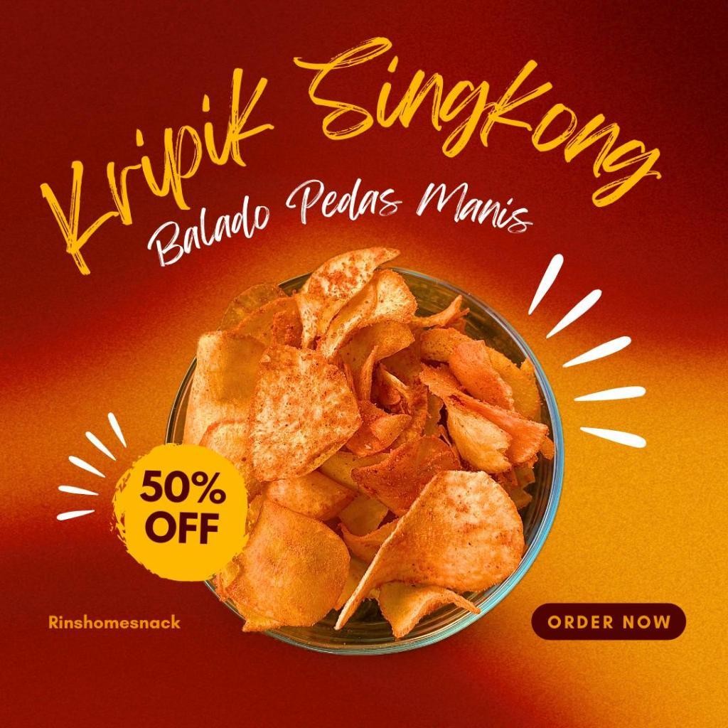 

Promo !!! Kripik Singkong Kripset 500Gr Berkualitas