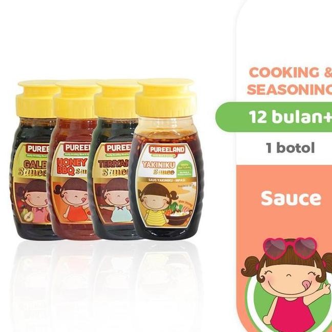 

Pureeland Sauce Mpasi Bayi Organik Bumbu Mpasi Bahan Mpasi Saus Kecap Masakan Asin Bbq Soy Manis Botol