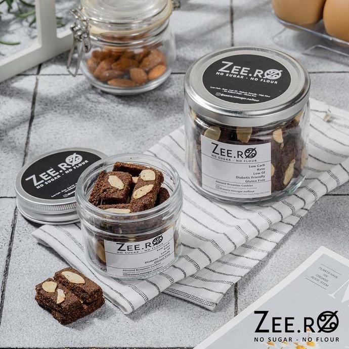 

Zeero Almond Brownies Cookies / Low Carb / Low Gi / Gluten Free