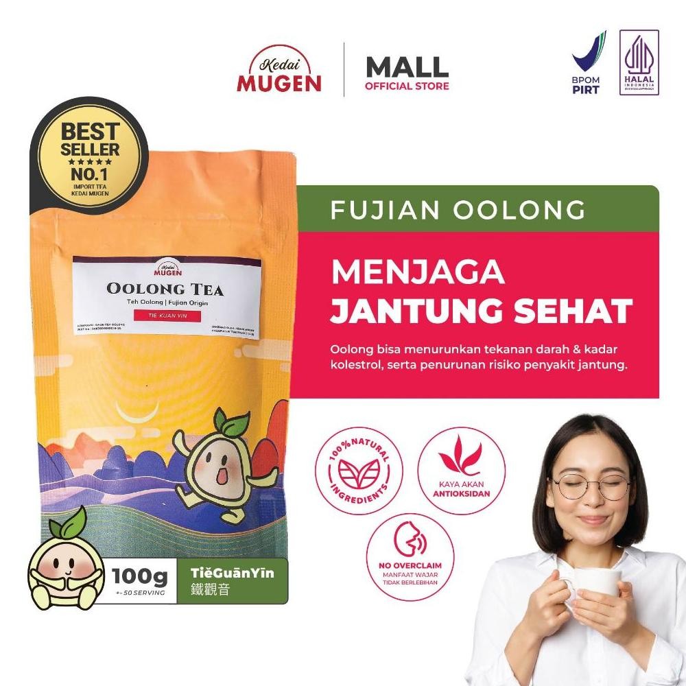 

SALE! KEDAI MUGEN FUJIAN OOLONG TEA 100GR | TEH OLONG CINA | TI KUAN YIN | CHINESE TEA
