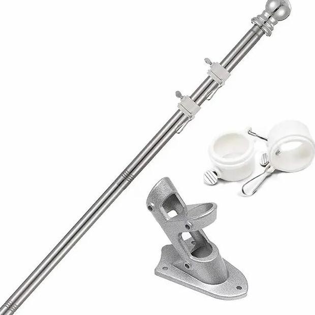 

Original Braket Penahan Tiang Bendera Alumunium 180 Sudut Dinding