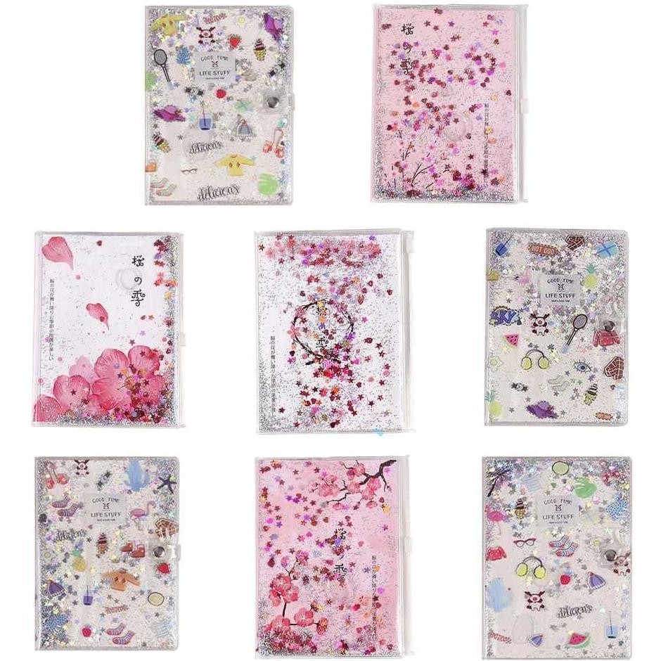 

Cod Glitter Notebook A6 Journal Notebook Pasir Glitter Buku Tulis Buku Catatan Rt-69