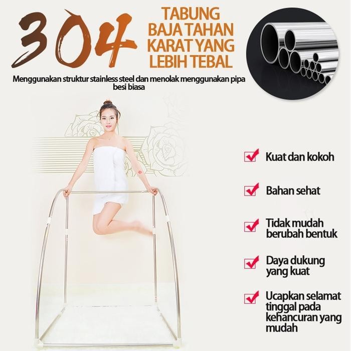 Portable Steam Sauna Alat Pelangsing Tubuh / Alat Spa Original Dan Terpercaya